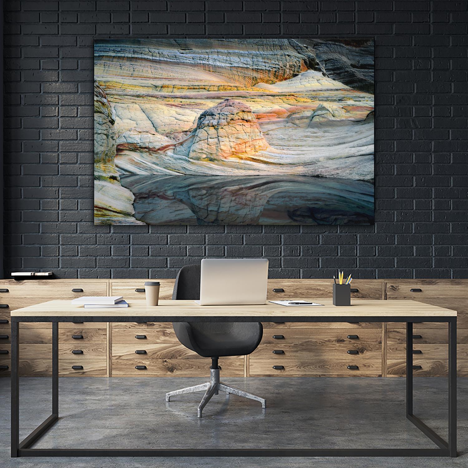 Coyotte Bluffs 1 by Robert Hansen on GIANT ART - grey landscape