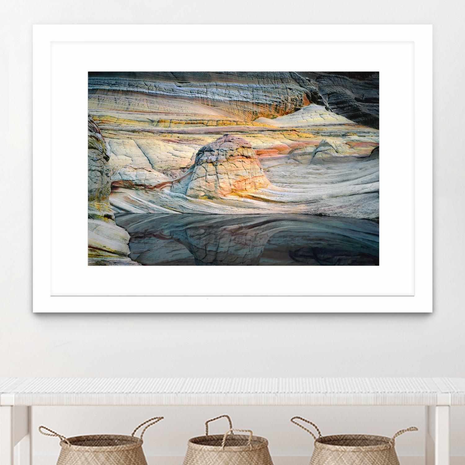 Coyotte Bluffs 1 by Robert Hansen on GIANT ART - orange landscape