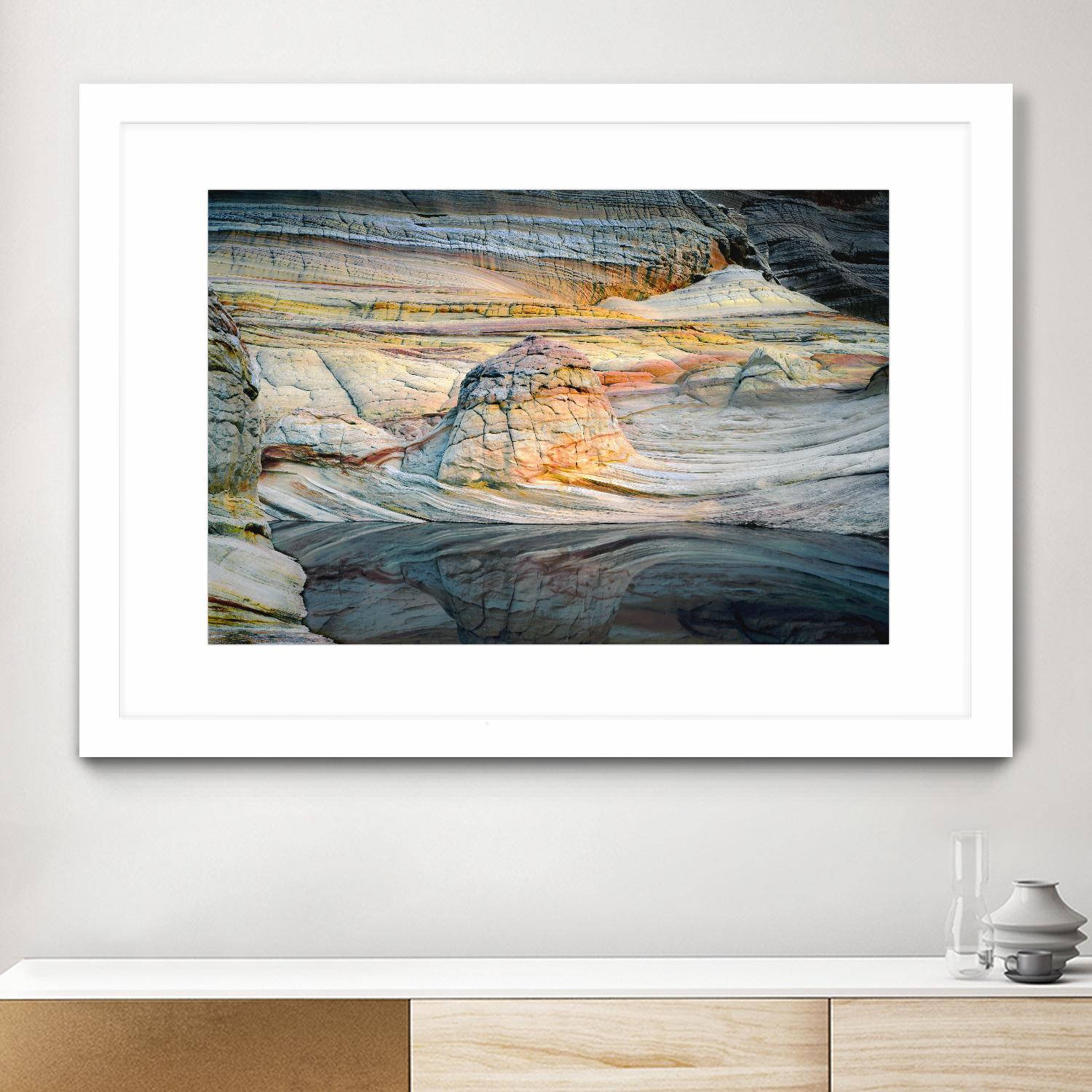 Coyotte Bluffs 1 by Robert Hansen on GIANT ART - orange landscape