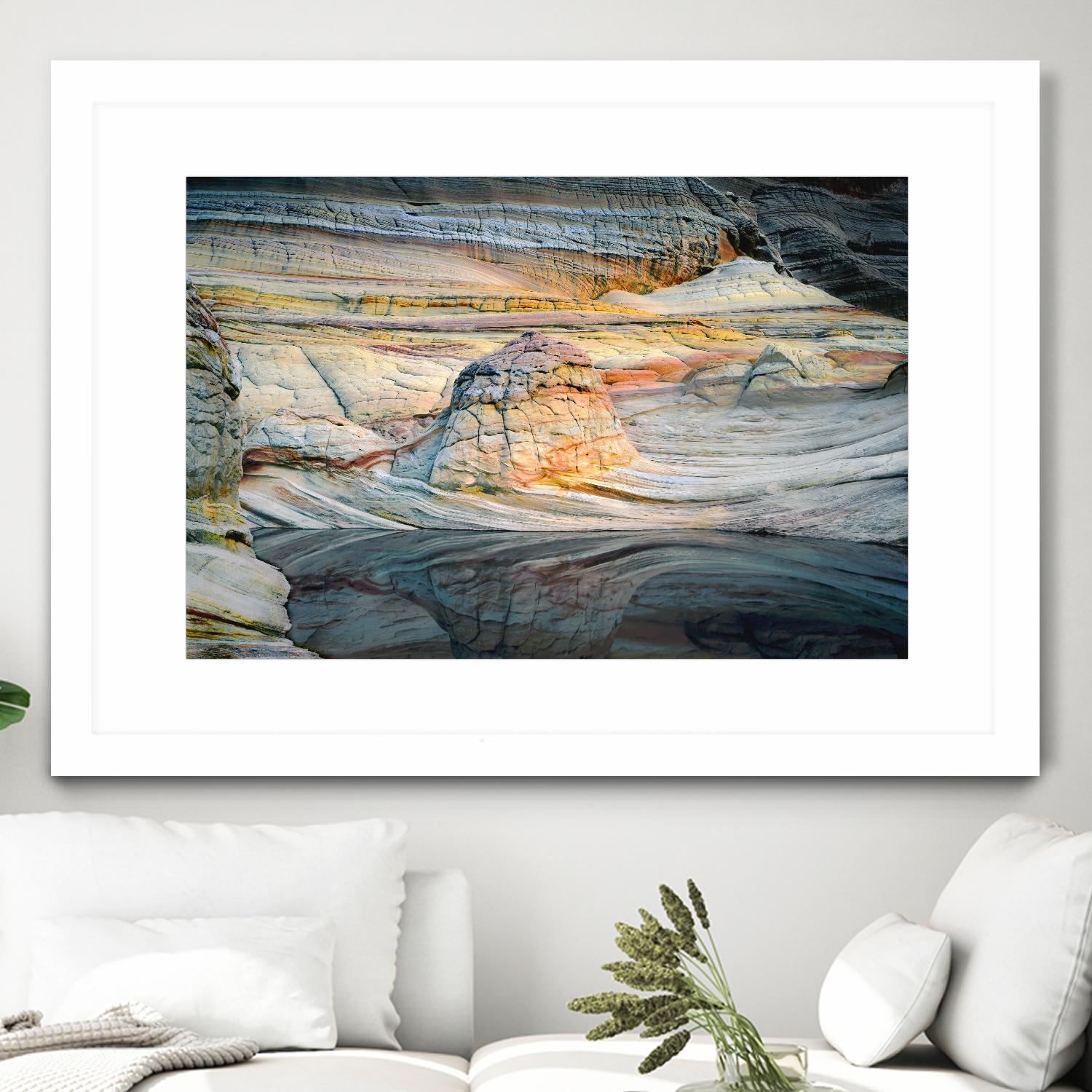 Coyotte Bluffs 1 by Robert Hansen on GIANT ART - orange landscape