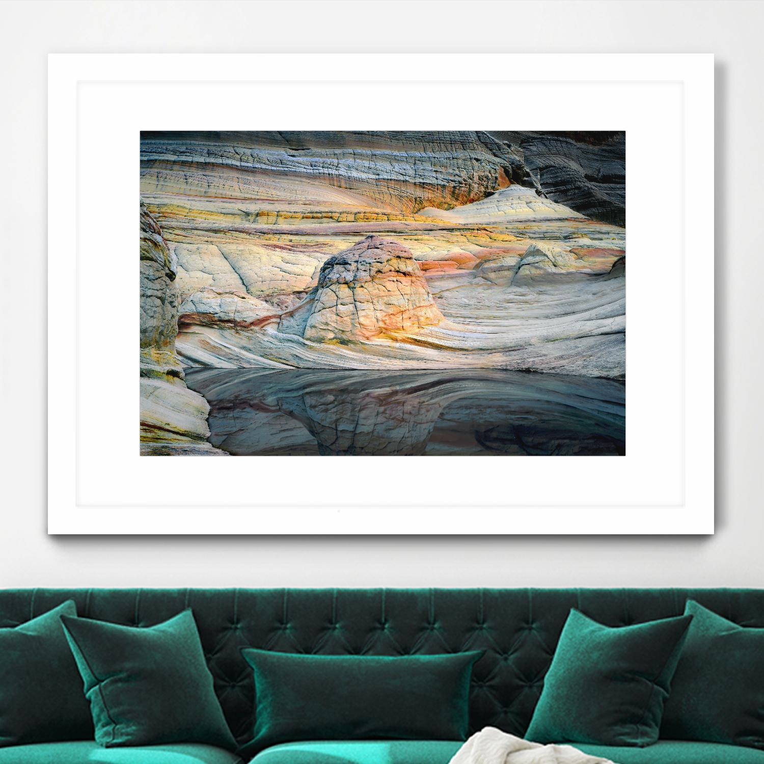 Coyotte Bluffs 1 by Robert Hansen on GIANT ART - orange landscape