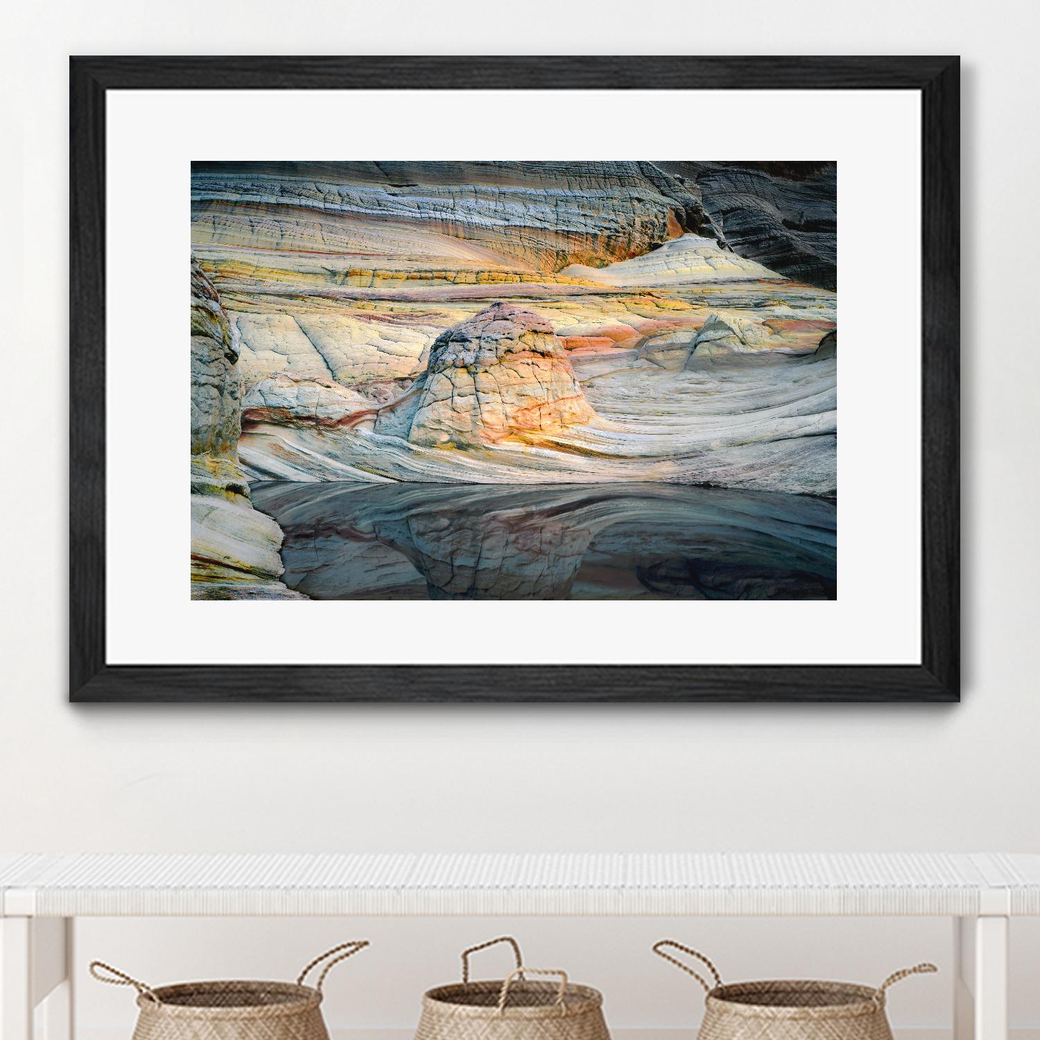 Coyotte Bluffs 1 by Robert Hansen on GIANT ART - orange landscape