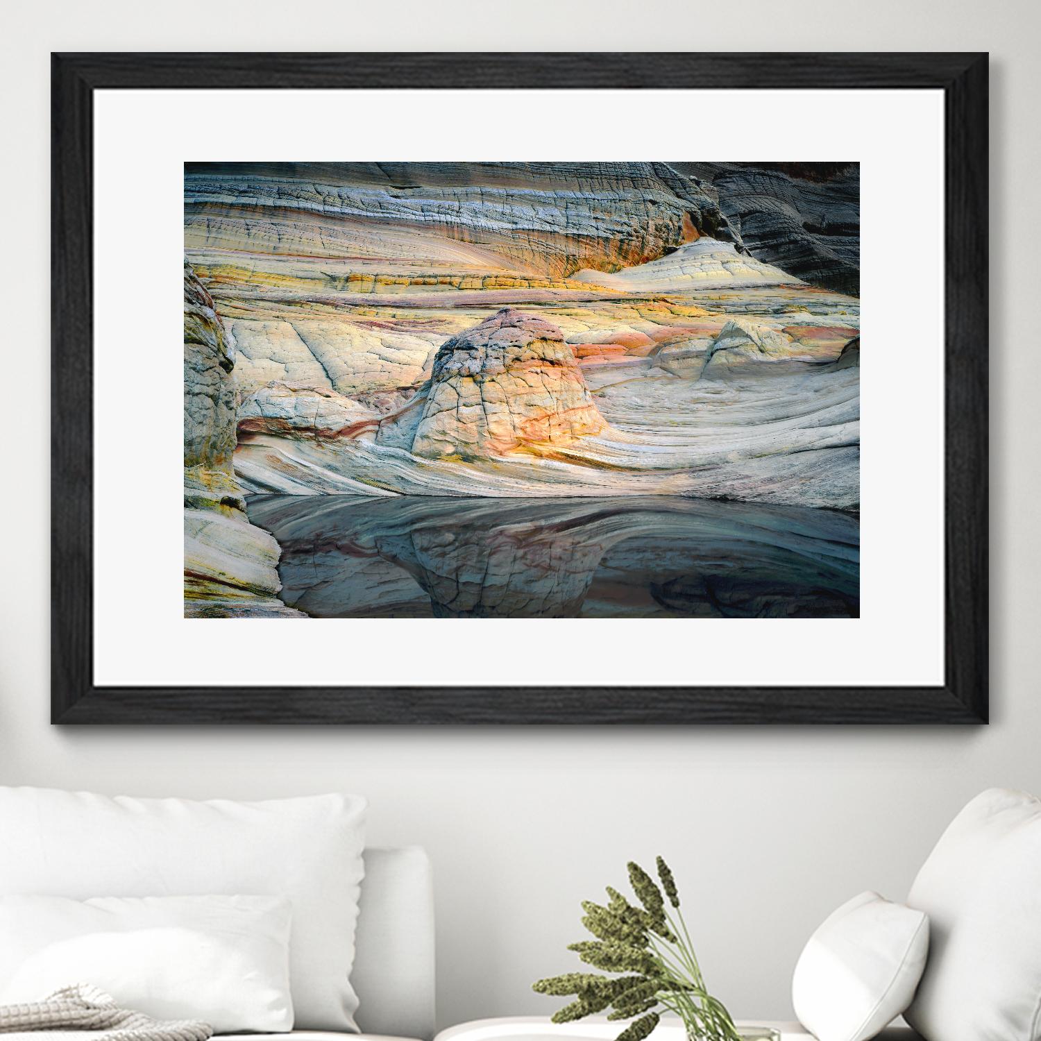 Coyotte Bluffs 1 by Robert Hansen on GIANT ART - orange landscape