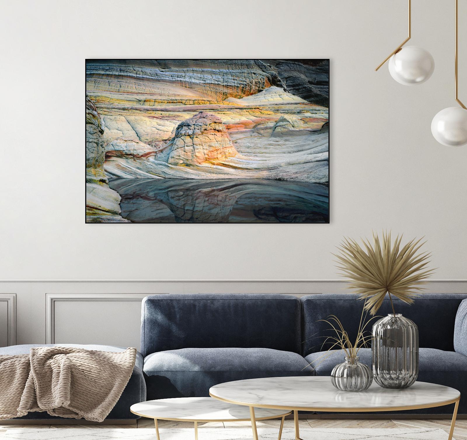 Coyotte Bluffs 1 by Robert Hansen on GIANT ART - grey landscape