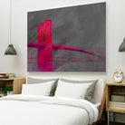 Brooklyn Bridge by THE Studio on GIANT ART - pink city scene