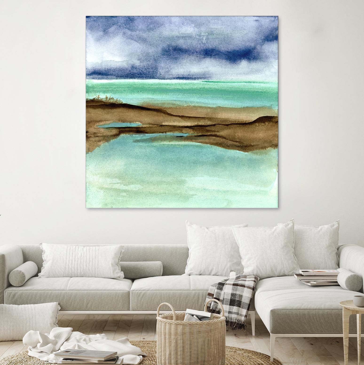 Shore V by Chris Paschke on GIANT ART - blue sea scene