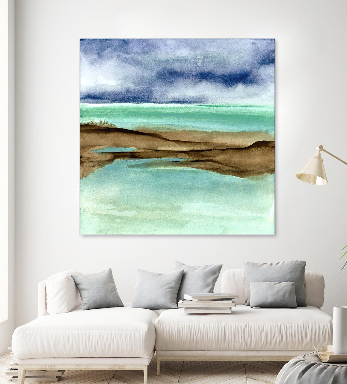 Shore V by Chris Paschke on GIANT ART - blue sea scene