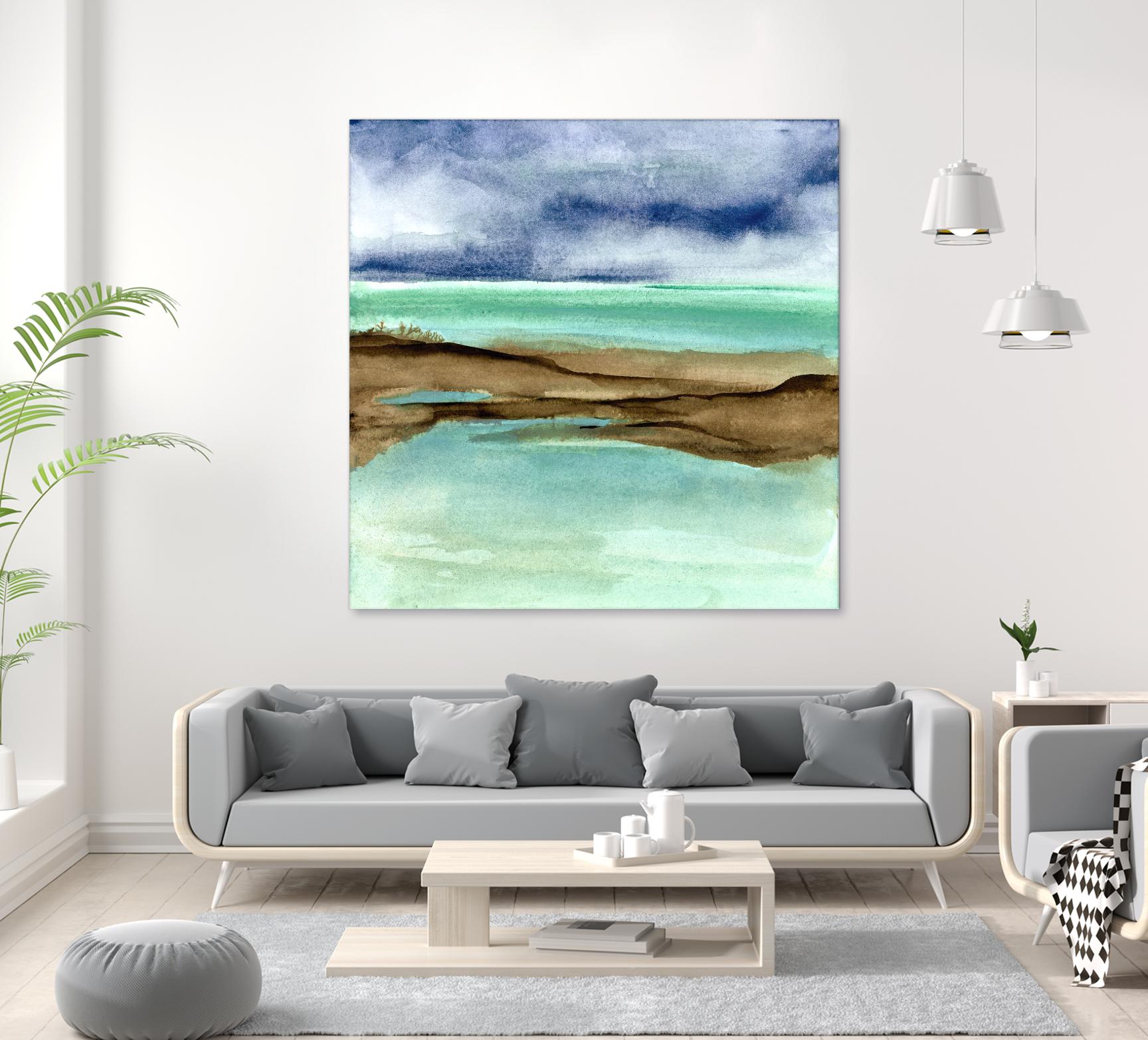 Shore V by Chris Paschke on GIANT ART - blue sea scene