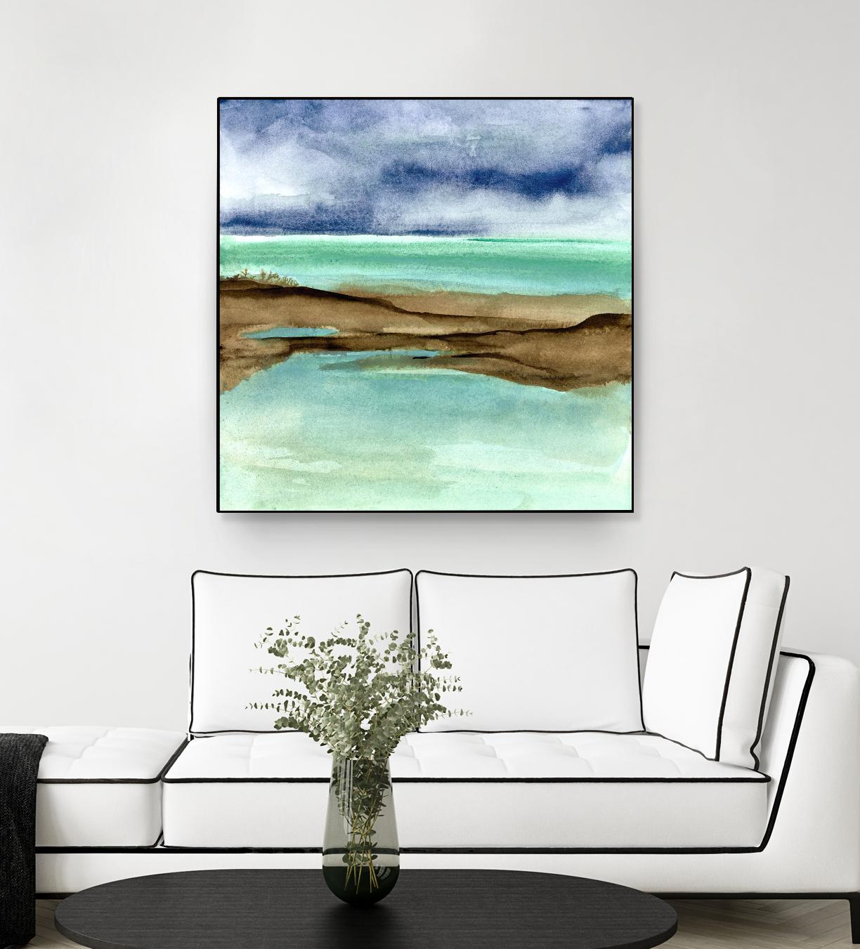 Shore V by Chris Paschke on GIANT ART - blue sea scene