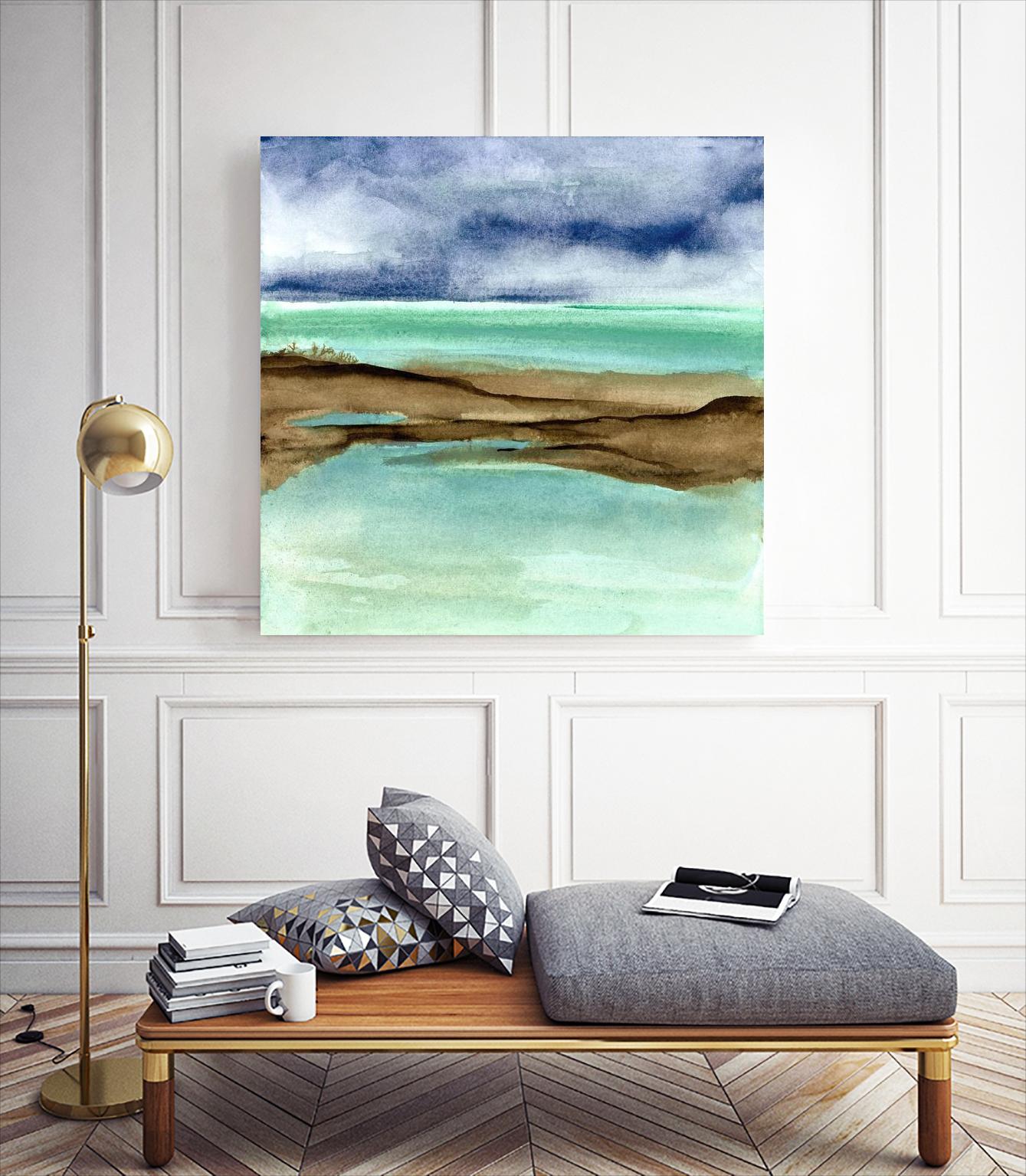 Shore V by Chris Paschke on GIANT ART - blue sea scene