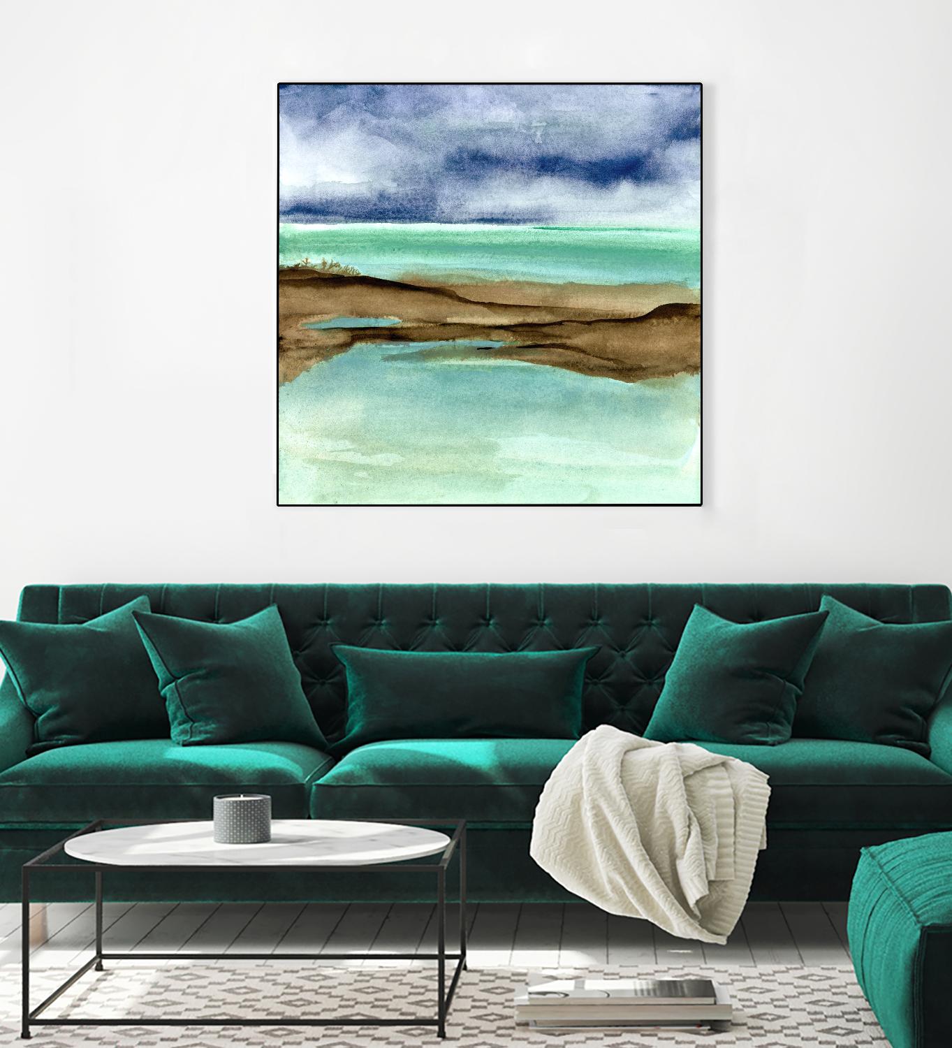 Shore V by Chris Paschke on GIANT ART - blue sea scene