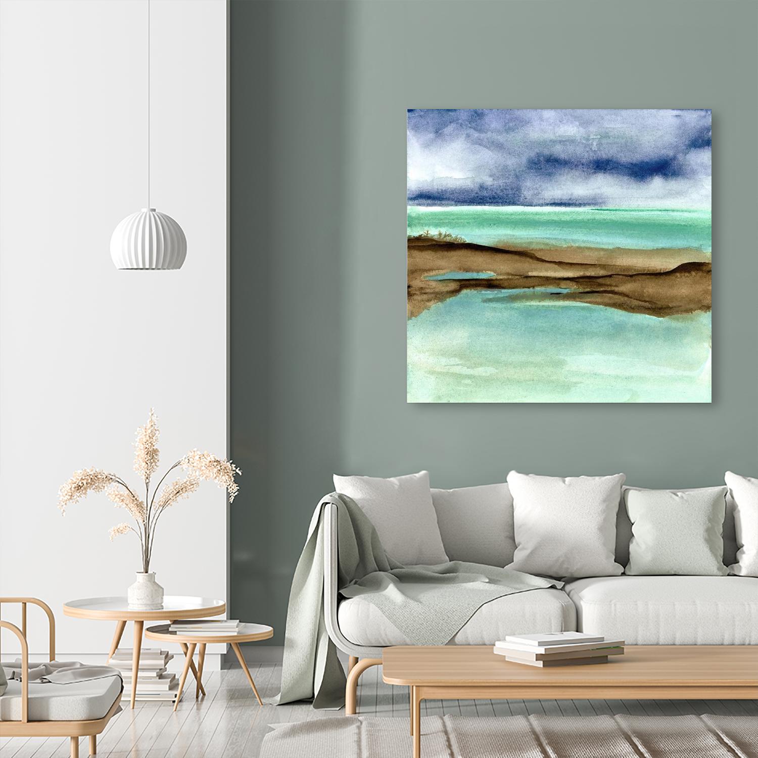 Shore V by Chris Paschke on GIANT ART - blue sea scene