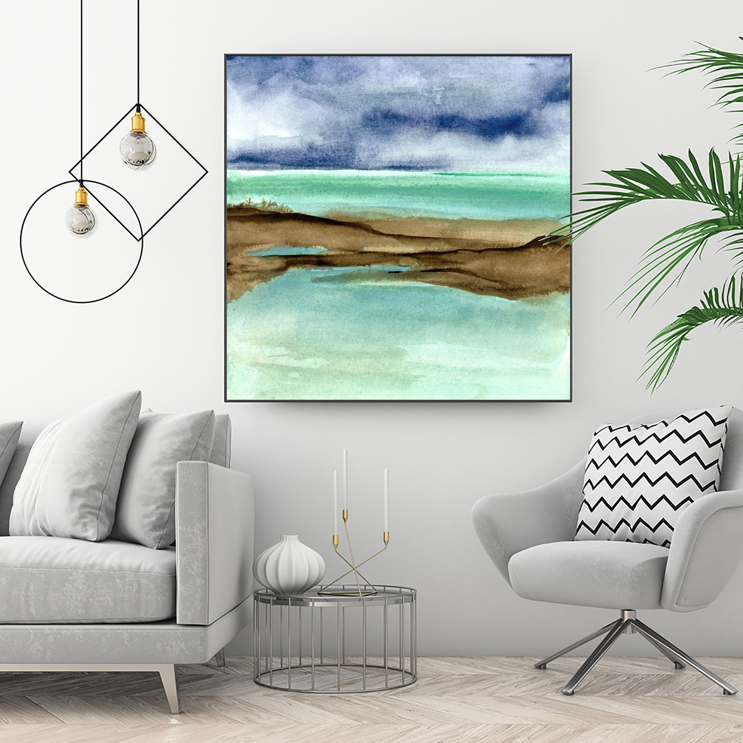 Shore V by Chris Paschke on GIANT ART - blue sea scene