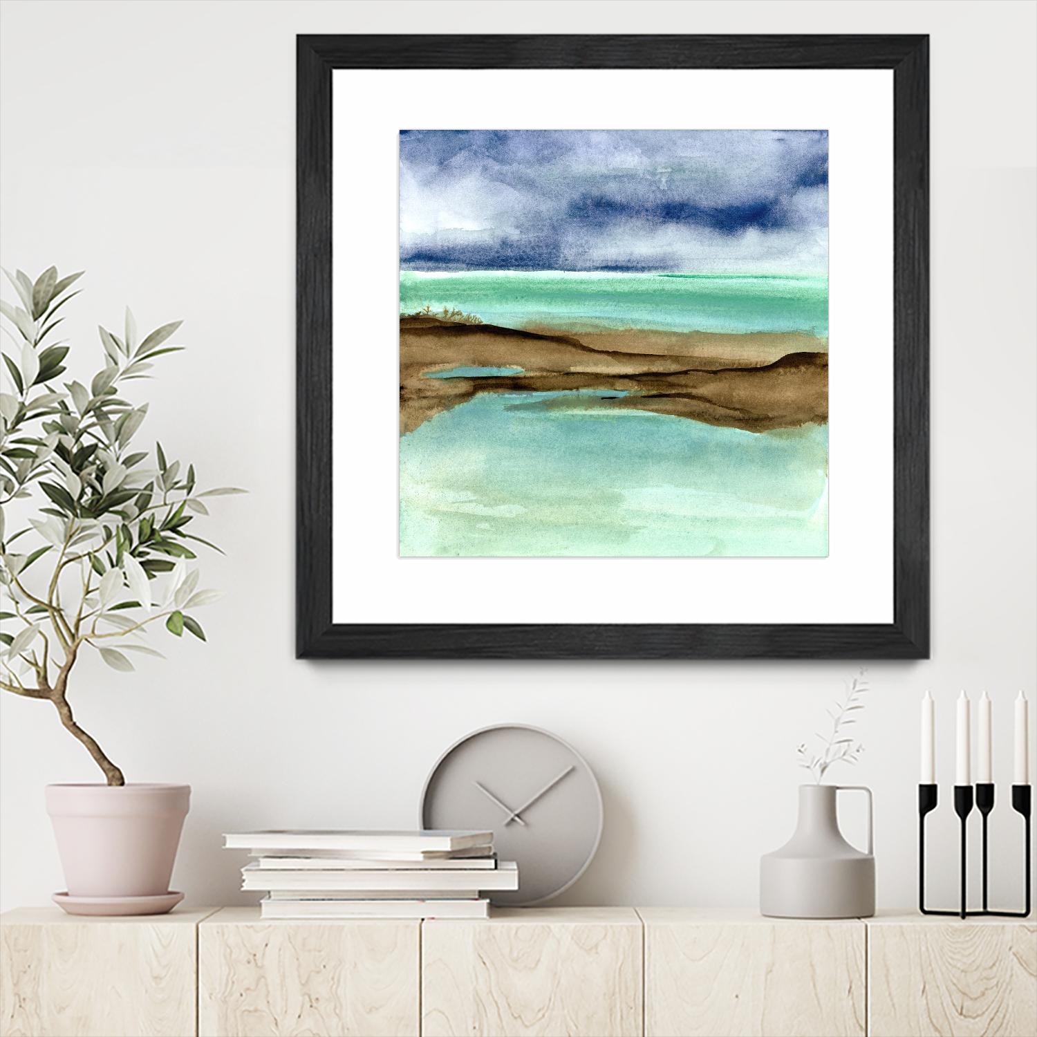 Shore V by Chris Paschke on GIANT ART - blue sea scene