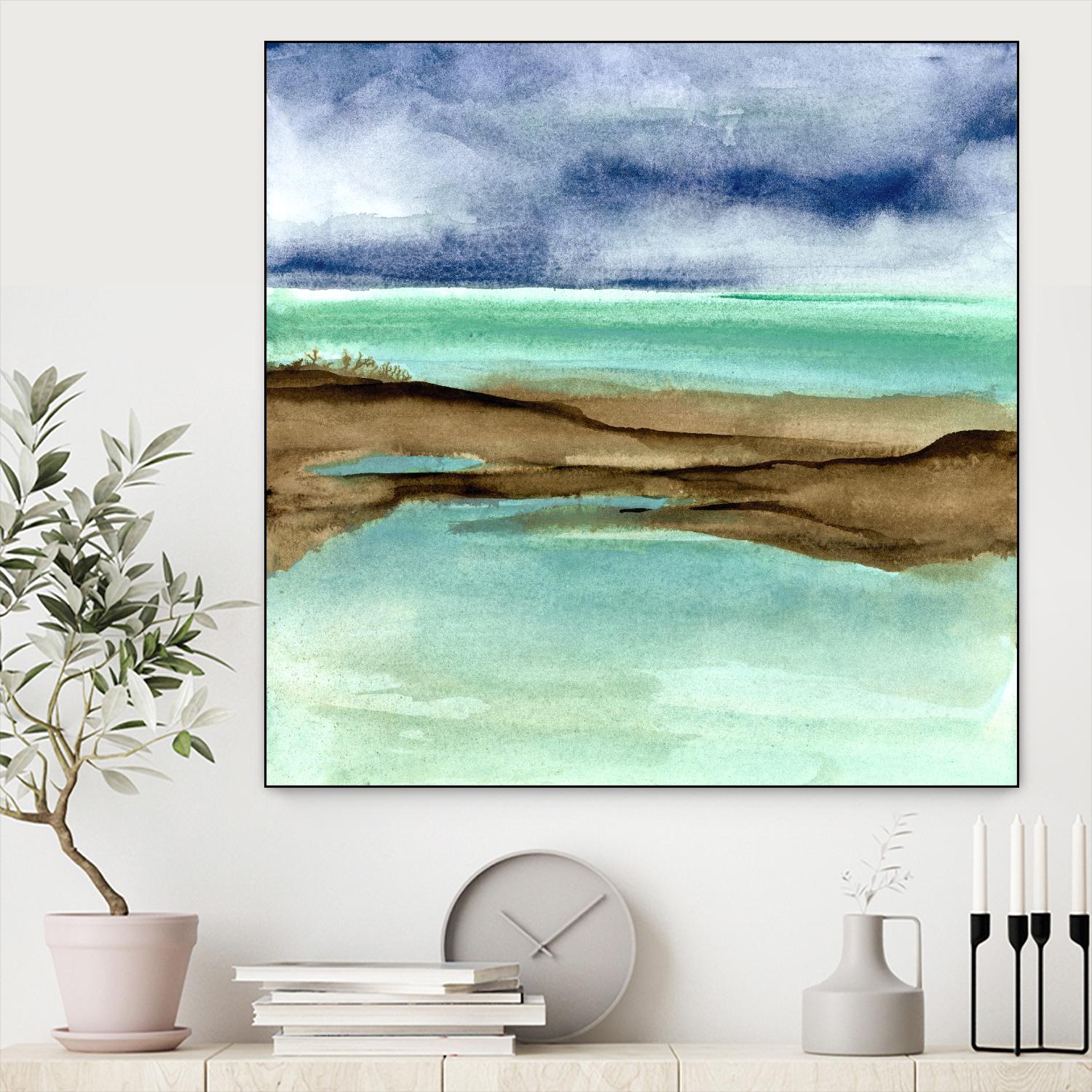 Shore V by Chris Paschke on GIANT ART - blue sea scene