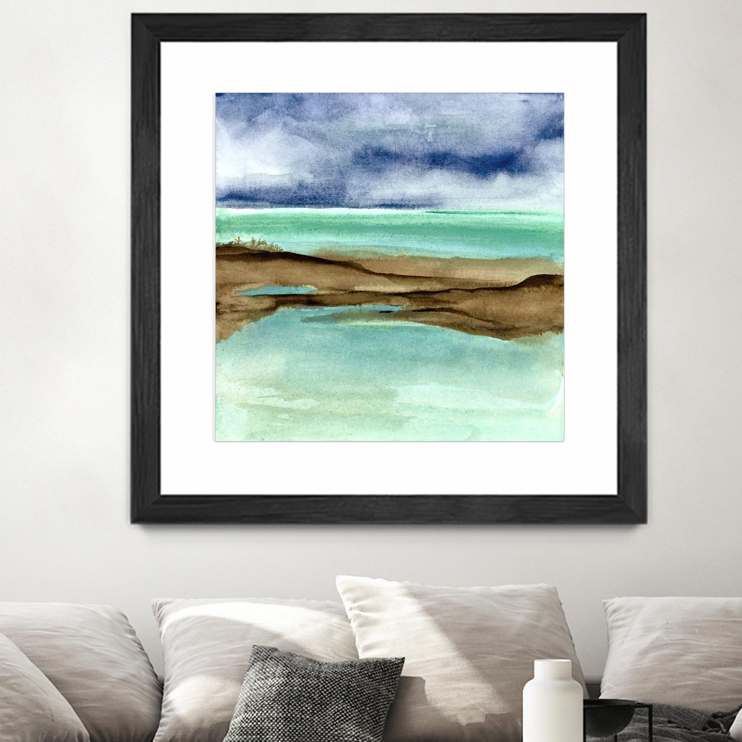 Shore V by Chris Paschke on GIANT ART - blue sea scene