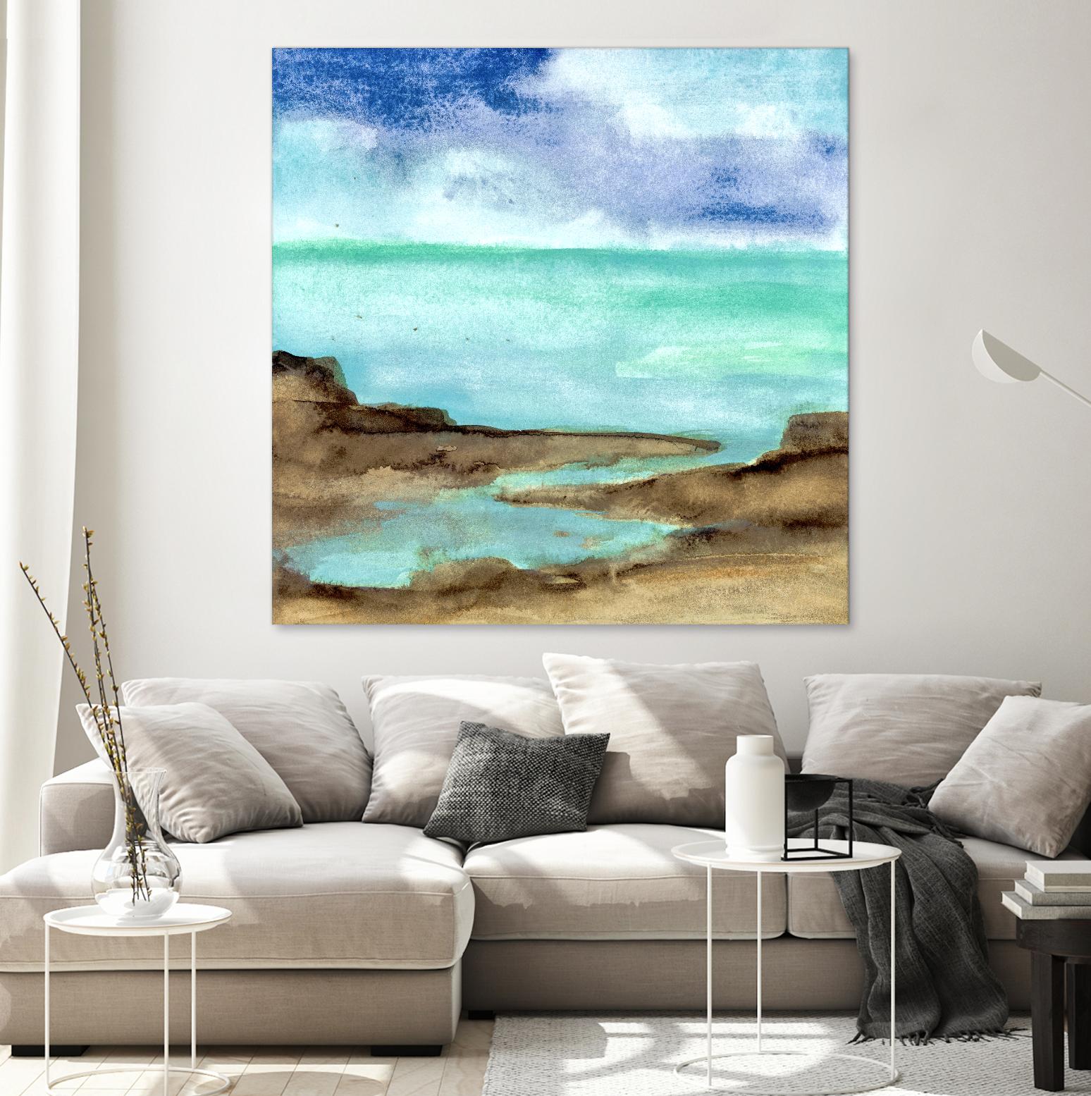Shore VII by Chris Paschke on GIANT ART - blue sea scene