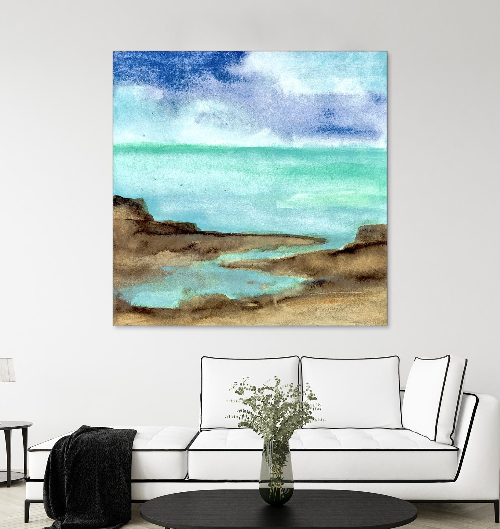 Shore VII by Chris Paschke on GIANT ART - blue sea scene