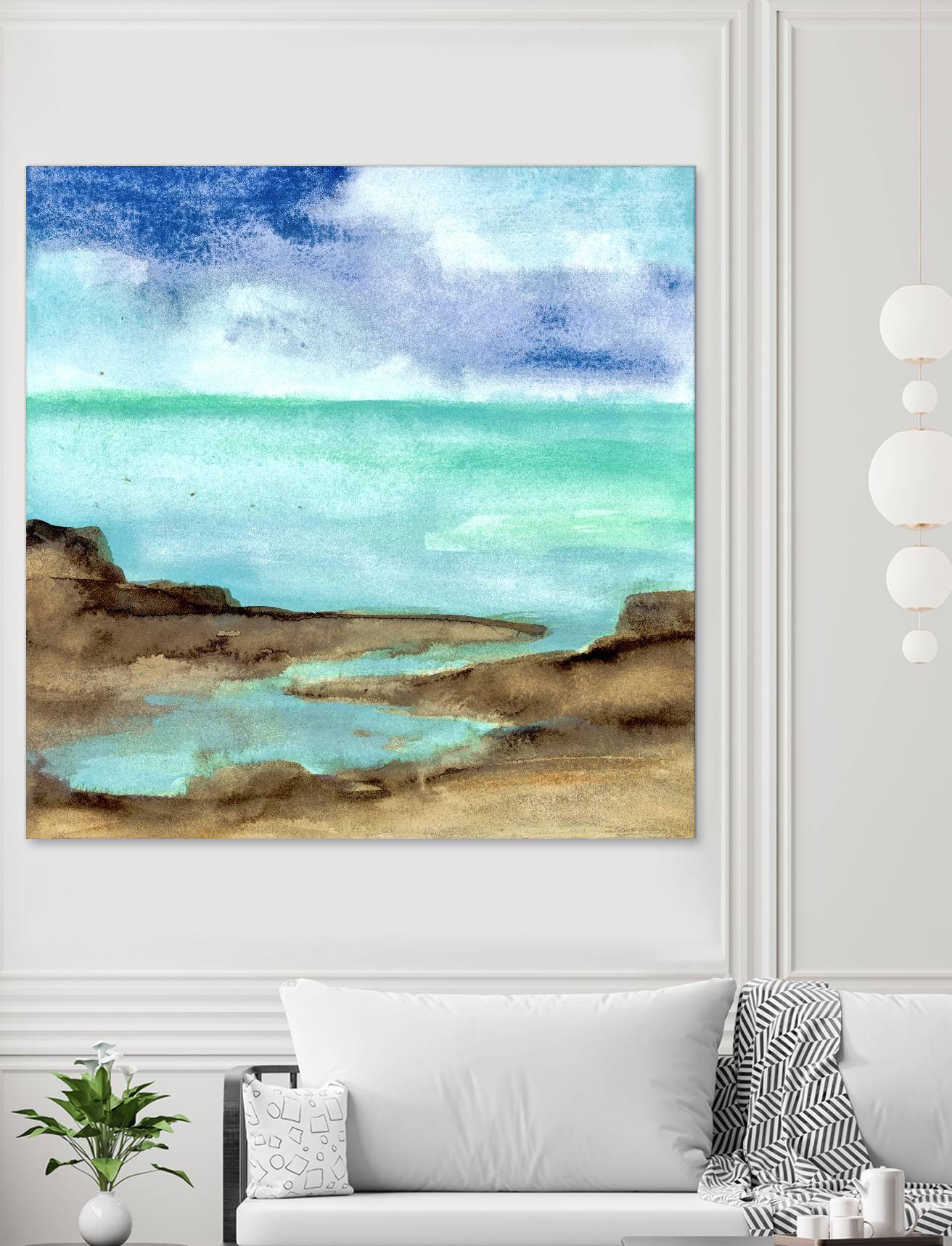 Shore VII by Chris Paschke on GIANT ART - blue sea scene