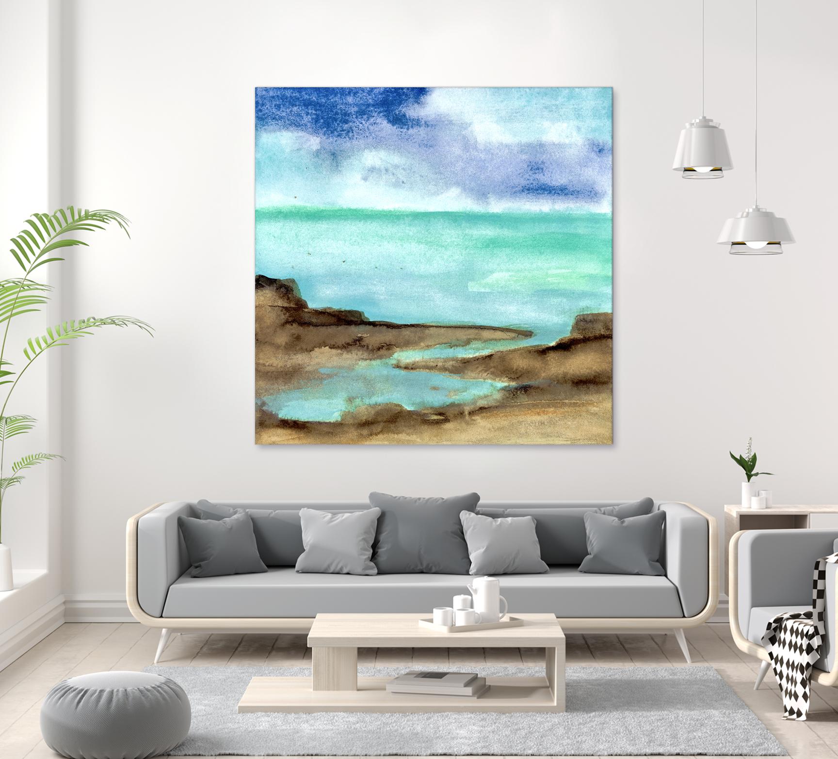 Shore VII by Chris Paschke on GIANT ART - blue sea scene