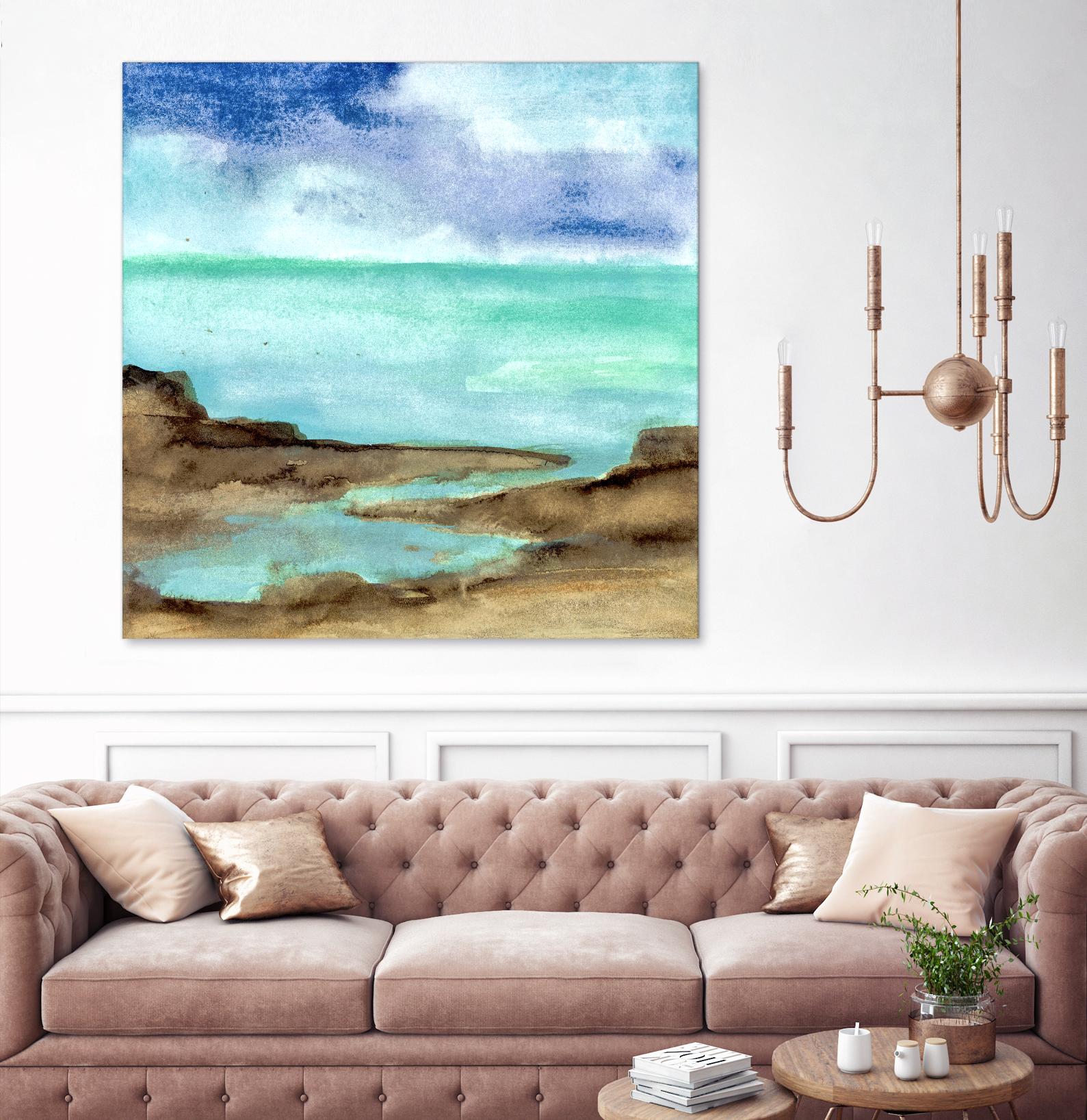 Shore VII by Chris Paschke on GIANT ART - blue sea scene