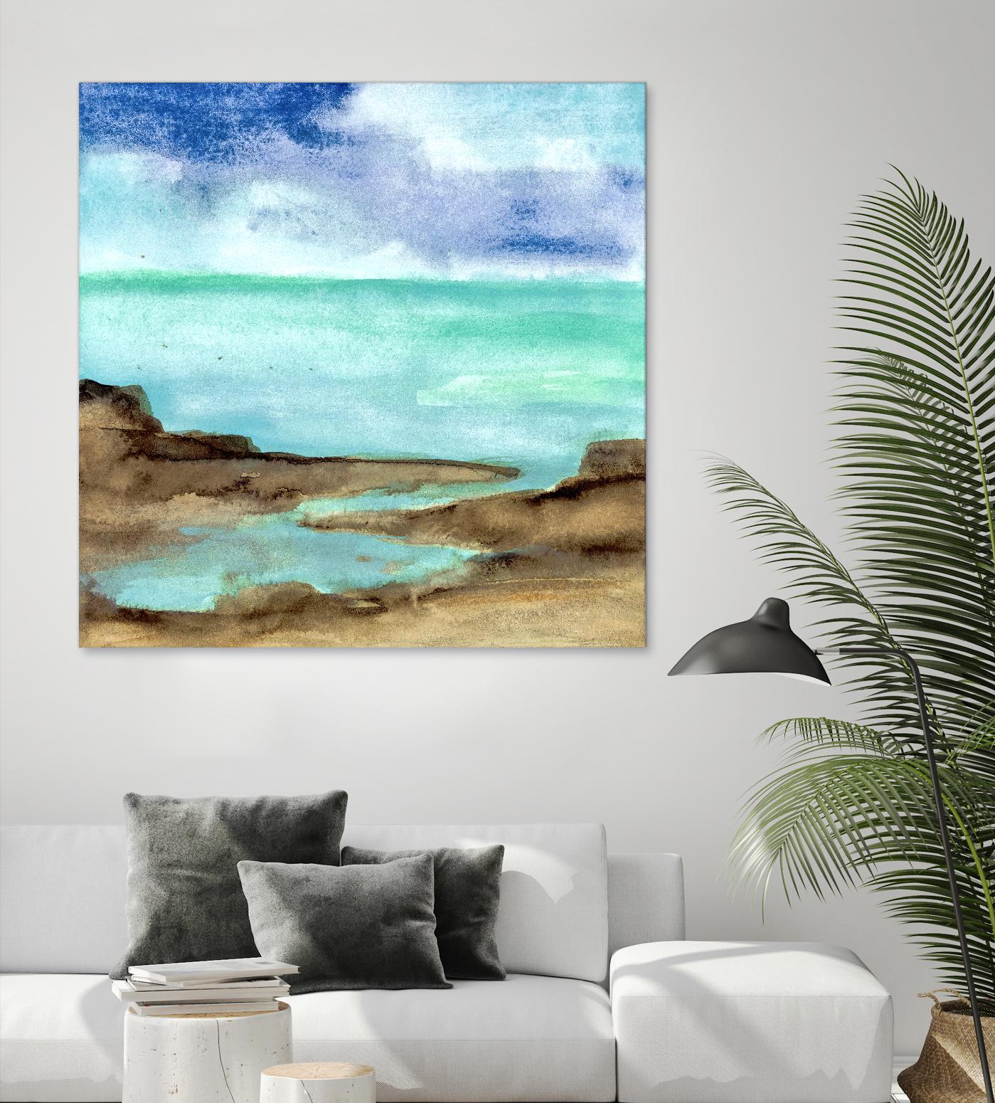 Shore VII by Chris Paschke on GIANT ART - blue sea scene