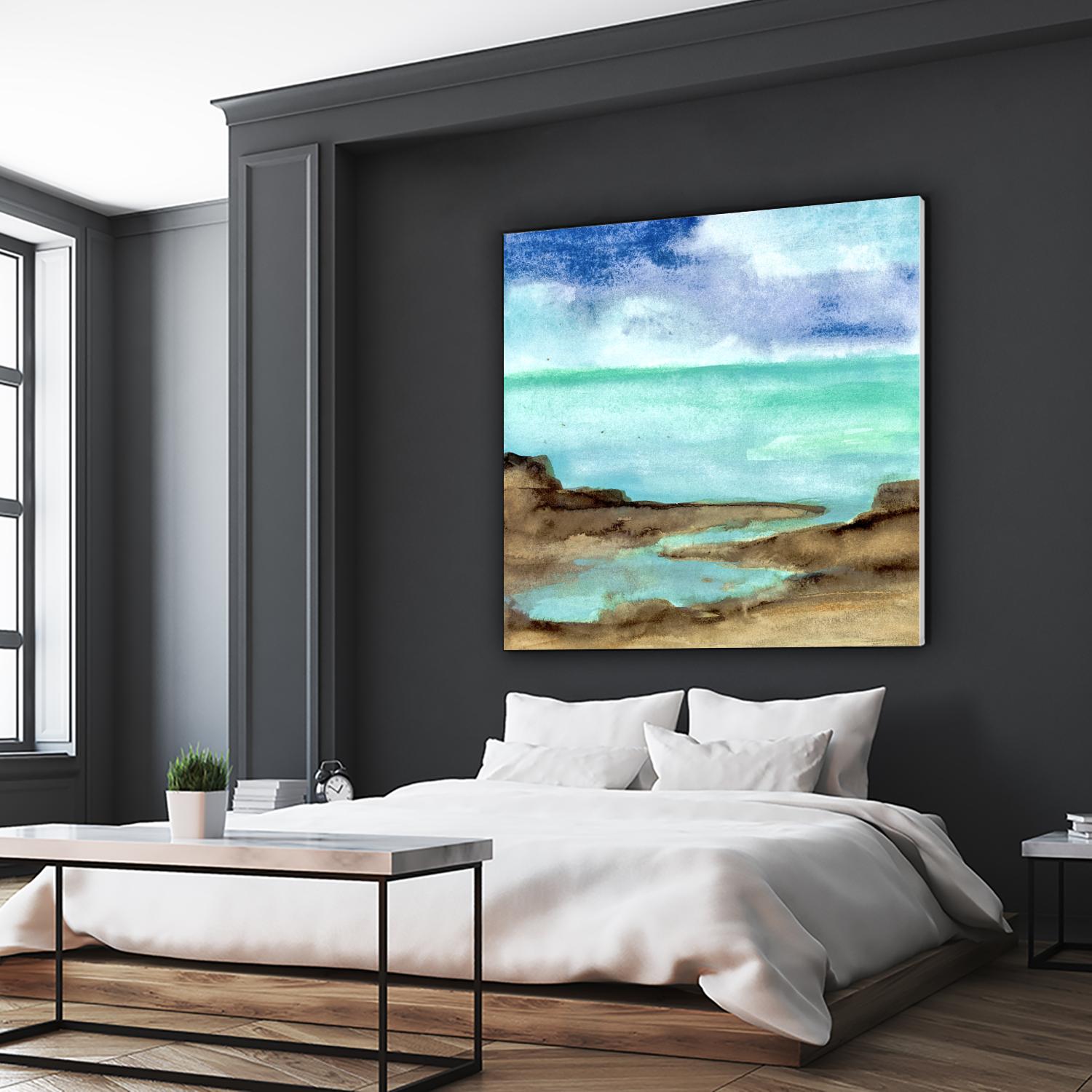 Shore VII by Chris Paschke on GIANT ART - blue sea scene