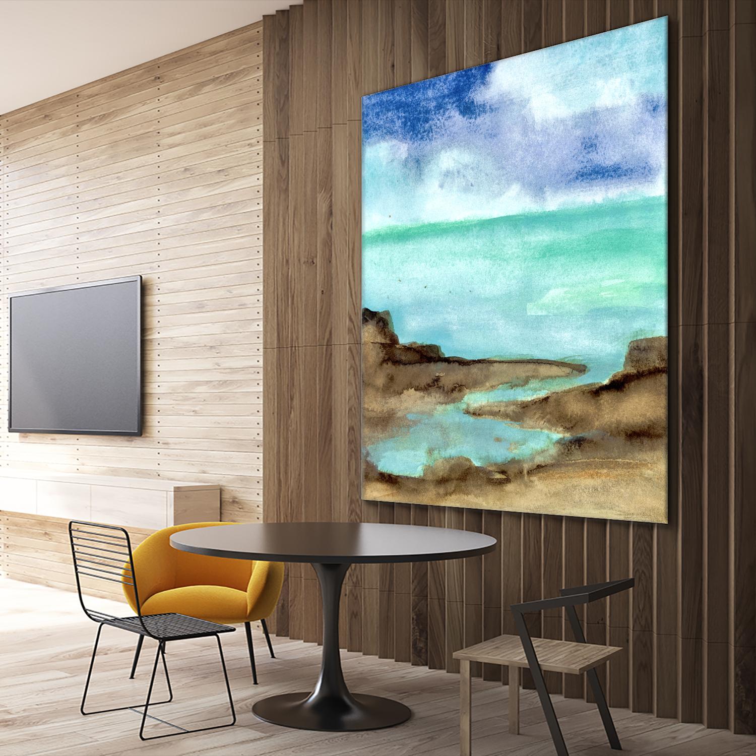 Shore VII by Chris Paschke on GIANT ART - blue sea scene