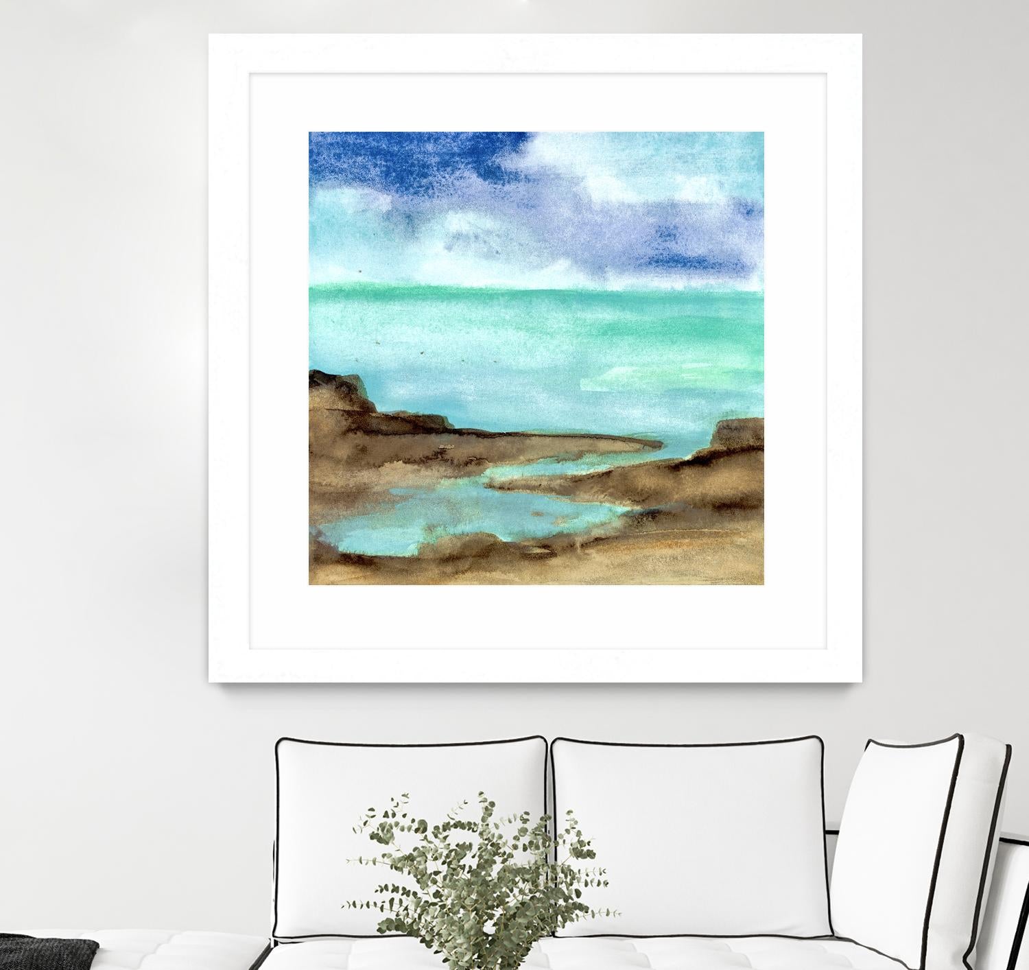 Shore VII by Chris Paschke on GIANT ART - blue sea scene