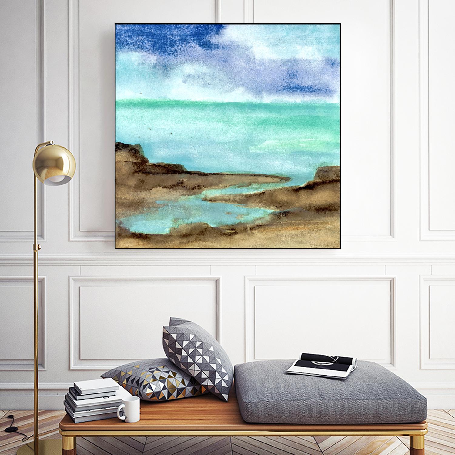 Shore VII by Chris Paschke on GIANT ART - blue sea scene