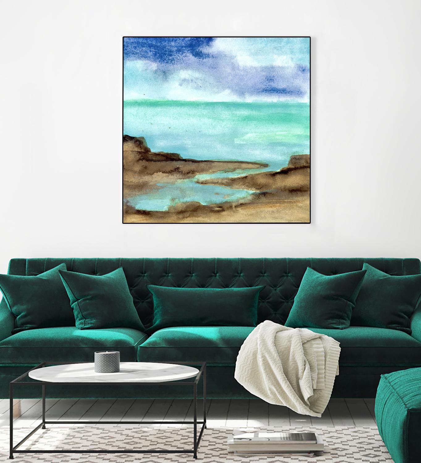 Shore VII by Chris Paschke on GIANT ART - blue sea scene