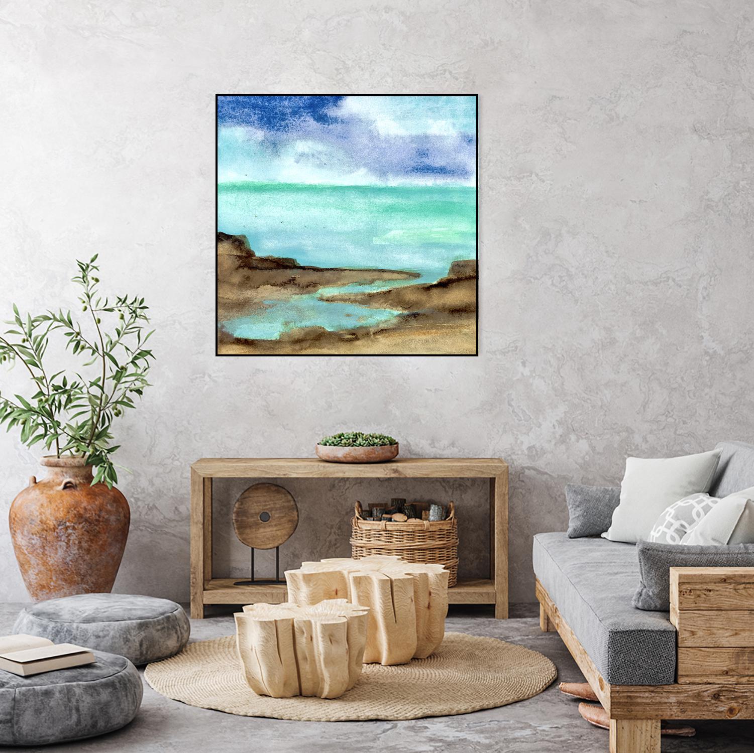 Shore VII by Chris Paschke on GIANT ART - blue sea scene