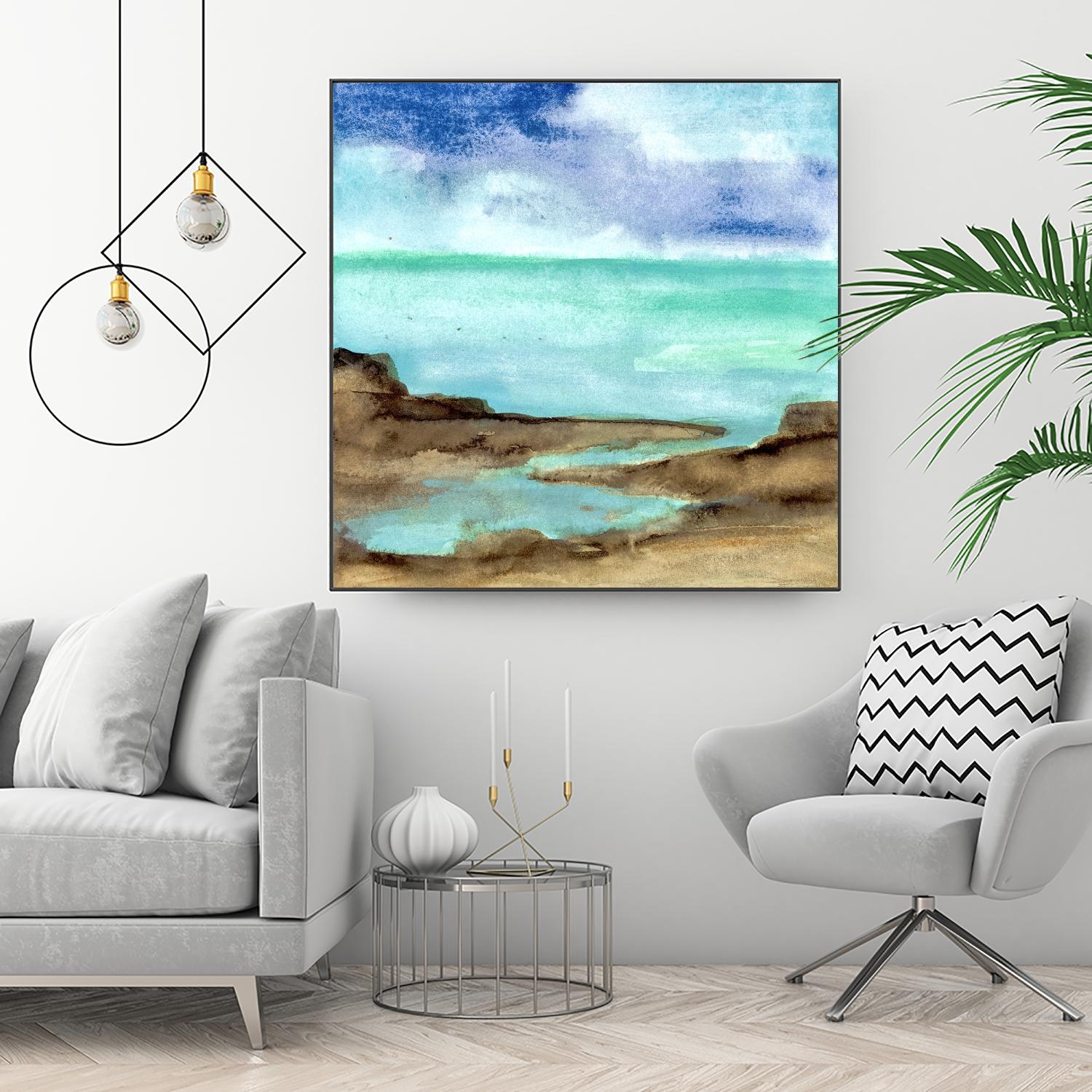 Shore VII by Chris Paschke on GIANT ART - blue sea scene