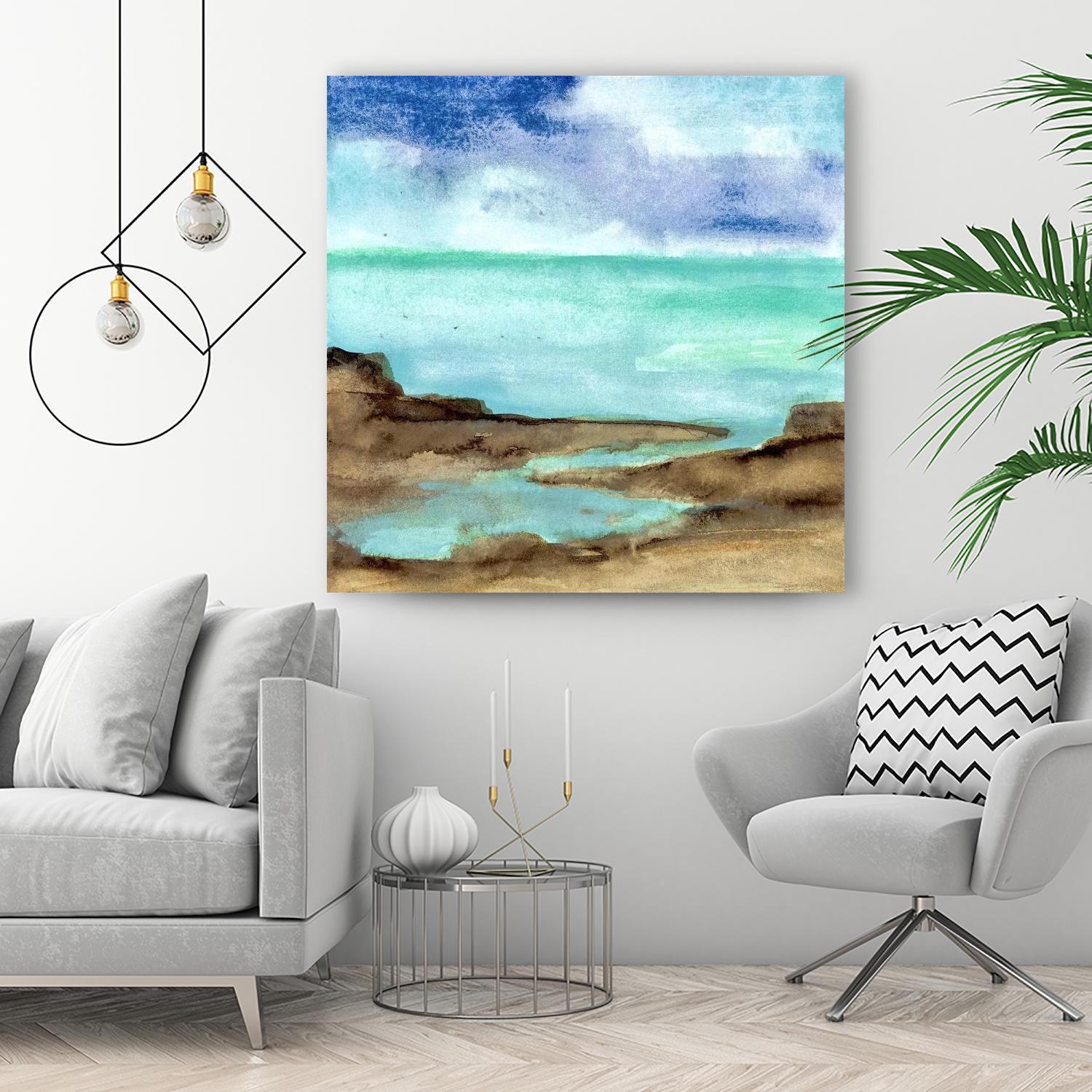 Shore VII by Chris Paschke on GIANT ART - blue sea scene