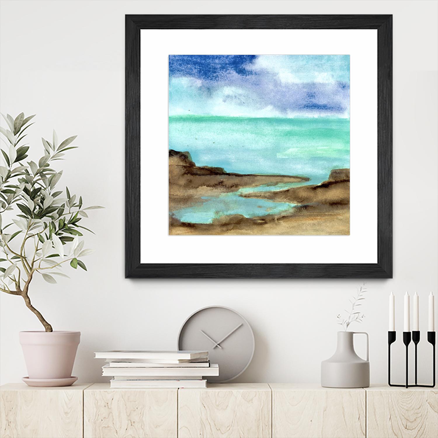 Shore VII by Chris Paschke on GIANT ART - blue sea scene