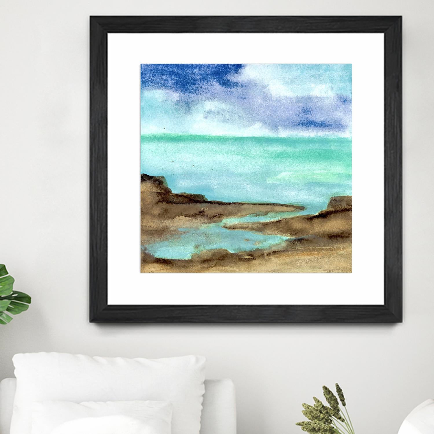 Shore VII by Chris Paschke on GIANT ART - blue sea scene