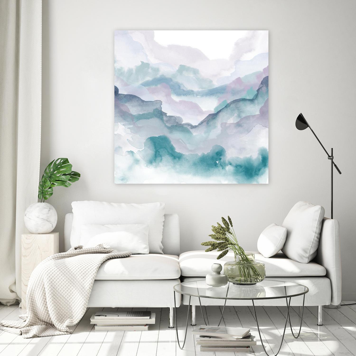 Layers of Spring D by THE Studio on GIANT ART - turquoise abstract