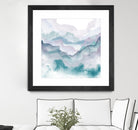 Layers of Spring D by THE Studio on GIANT ART - turquoise abstract