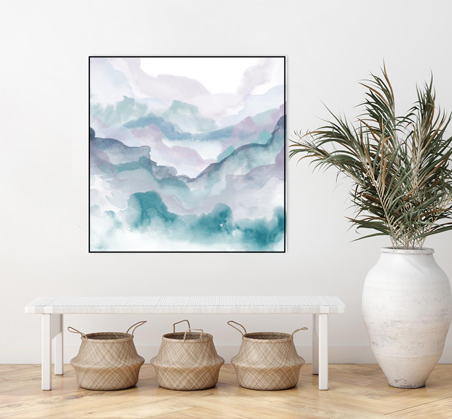 Layers of Spring D by THE Studio on GIANT ART - turquoise abstract