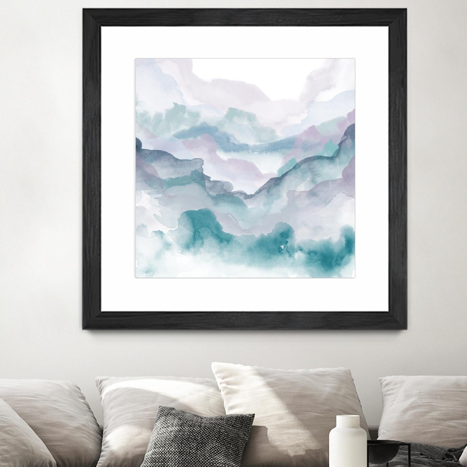 Layers of Spring D by THE Studio on GIANT ART - turquoise abstract