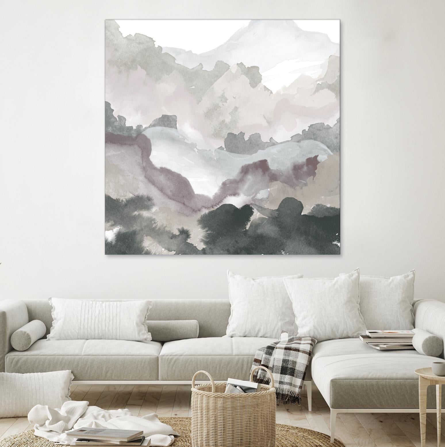 Layers of Winter C by THE Studio on GIANT ART - purple abstract