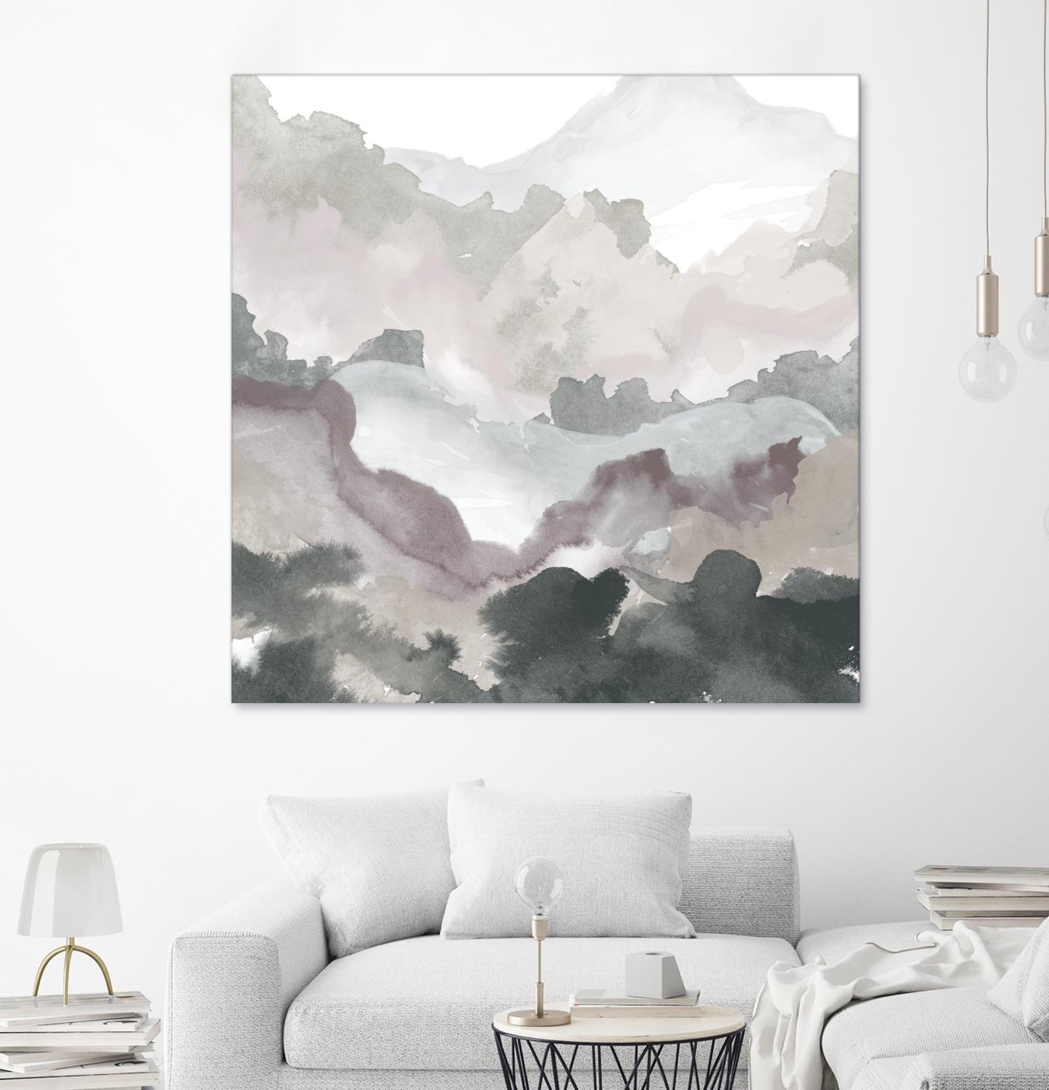 Layers of Winter C by THE Studio on GIANT ART - purple abstract