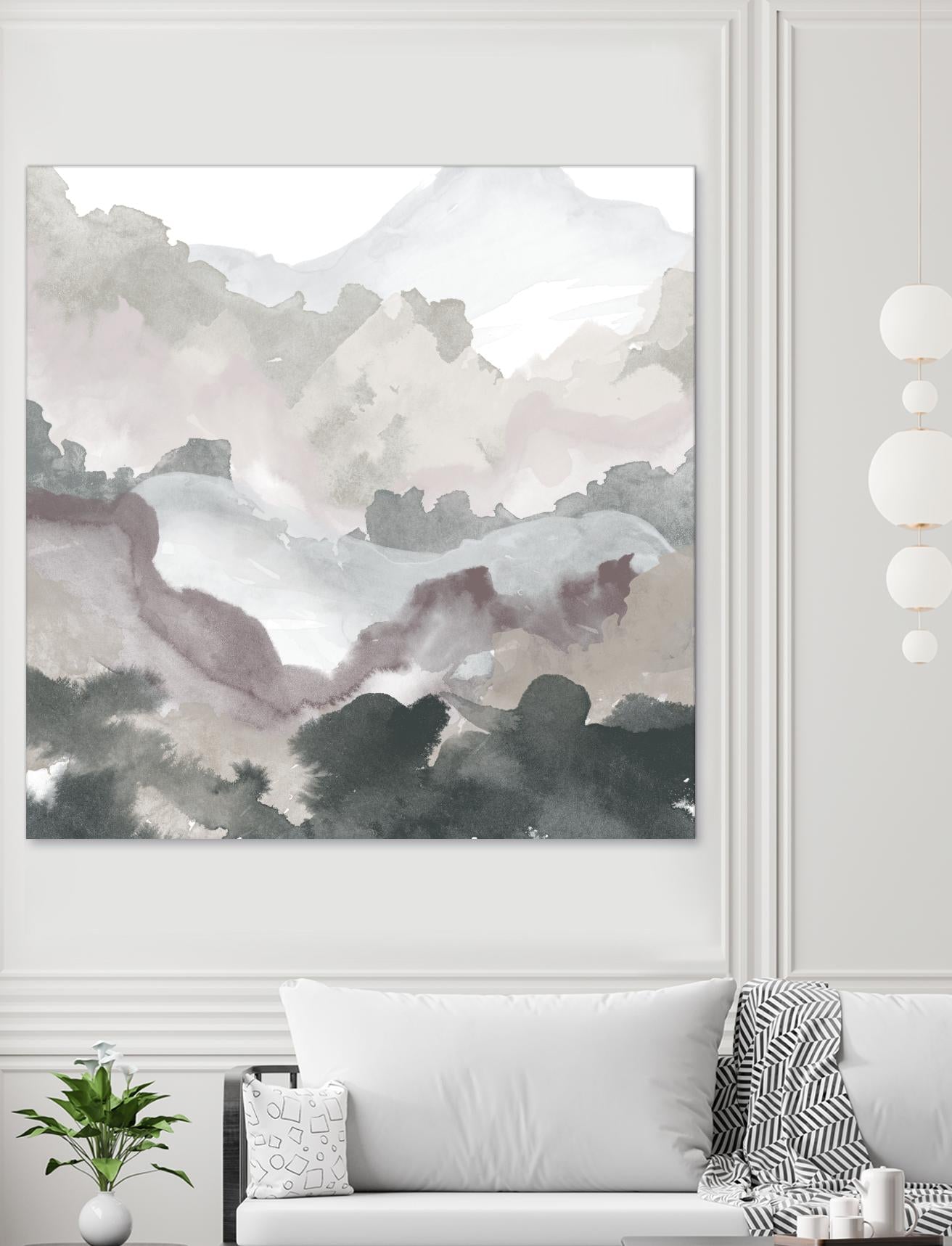 Layers of Winter C by THE Studio on GIANT ART - purple abstract