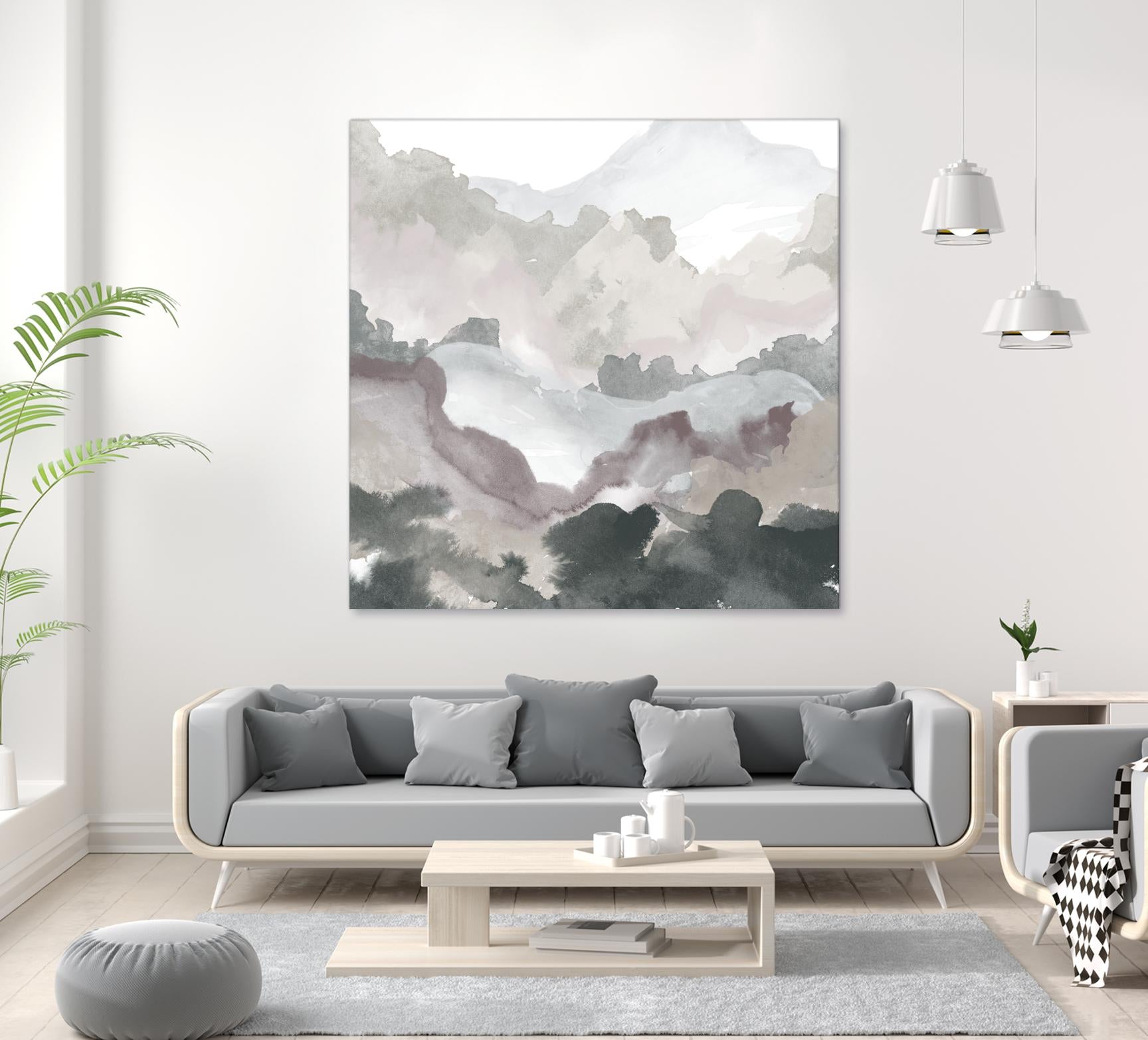 Layers of Winter C by THE Studio on GIANT ART - purple abstract