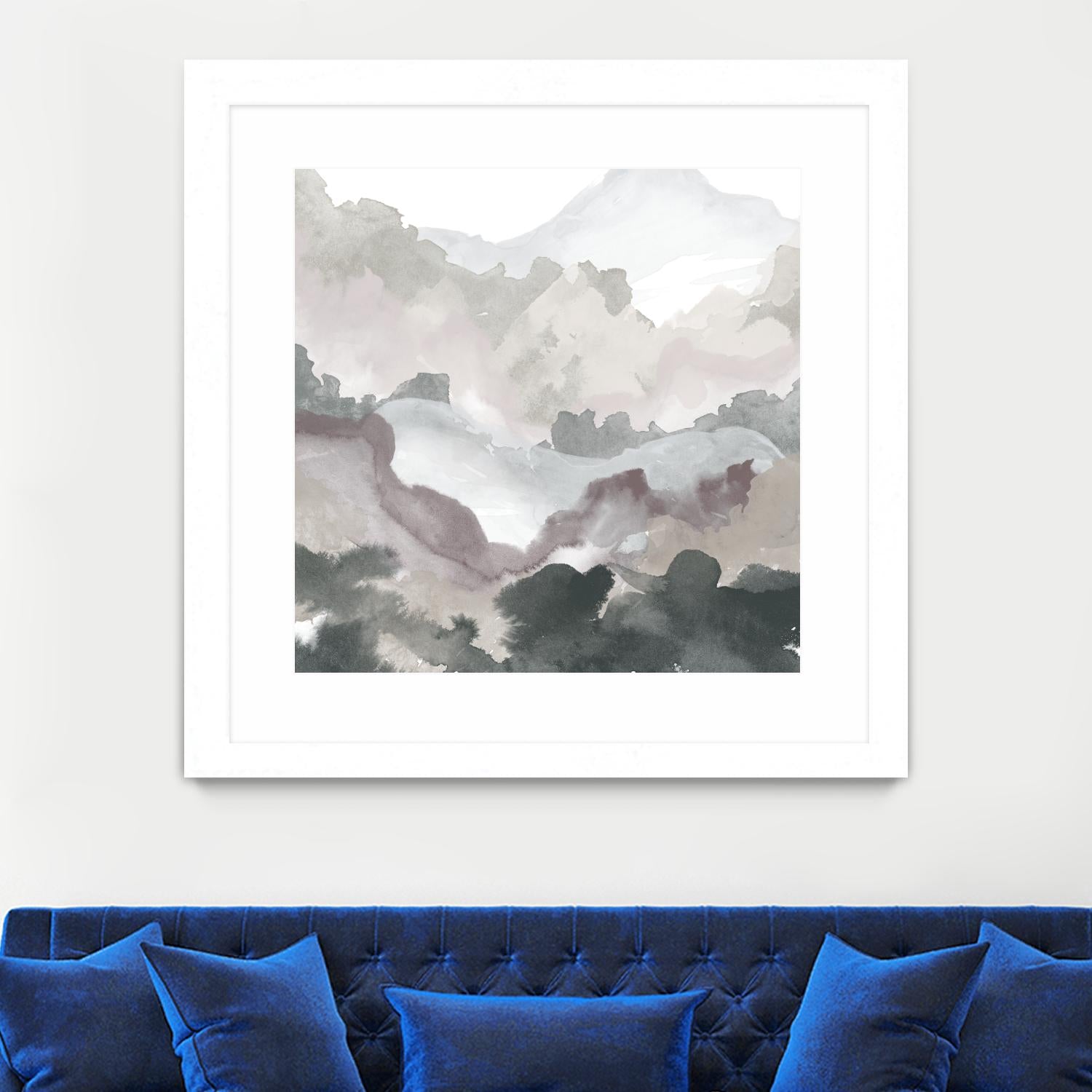 Layers of Winter C by THE Studio on GIANT ART - purple abstract