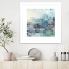 Gridded Watercolor Landscape A by THE Studio on GIANT ART - green abstract