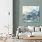 Gridded Watercolor Landscape A by THE Studio on GIANT ART - green abstract