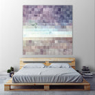 Gridded Watercolor Landscape B by THE Studio on GIANT ART - blue abstract