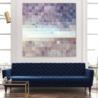 Gridded Watercolor Landscape B by THE Studio on GIANT ART - blue abstract