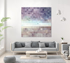 Gridded Watercolor Landscape B by THE Studio on GIANT ART - blue abstract